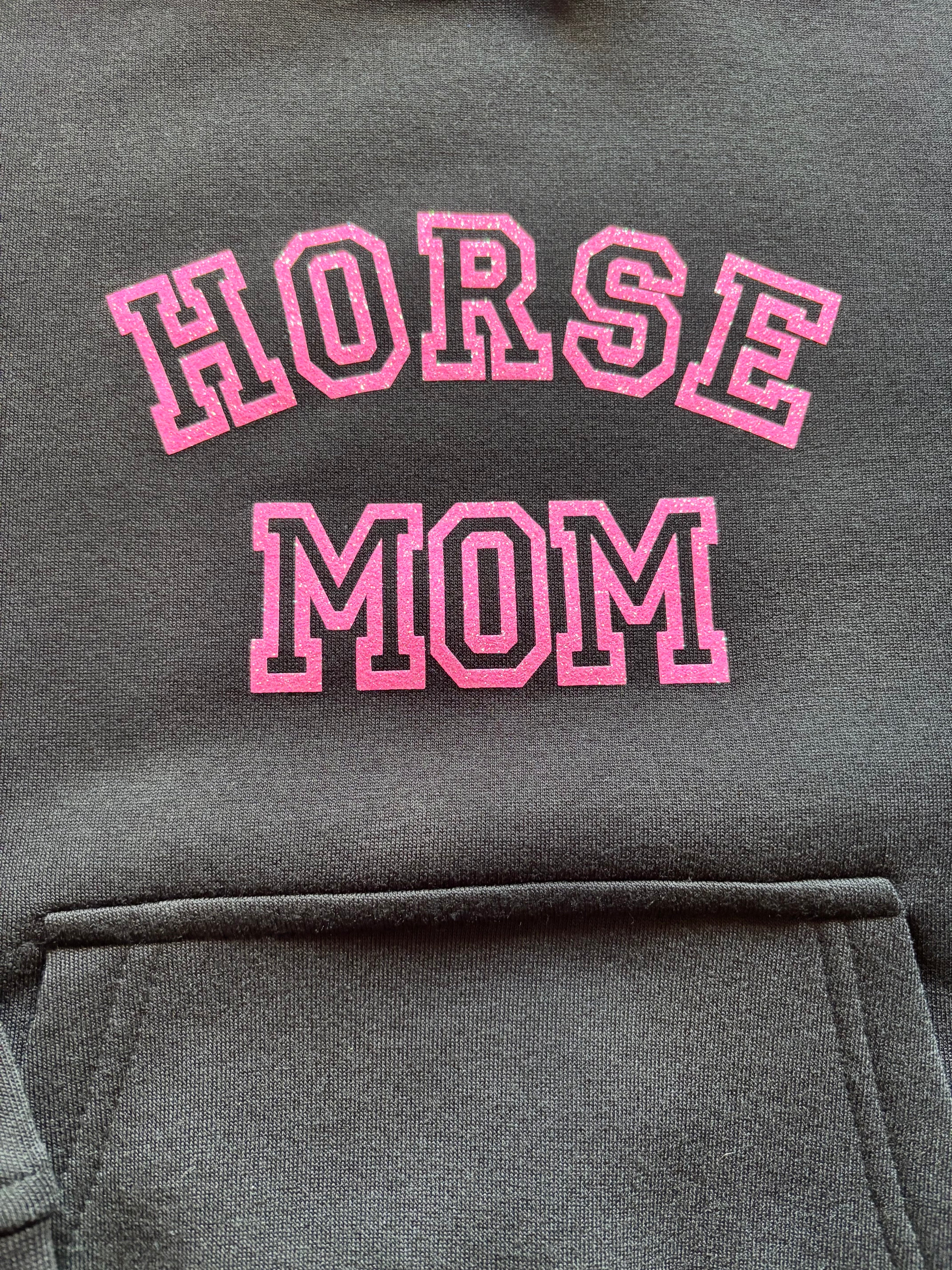 Hoodie met opdruk 'Horse mom'