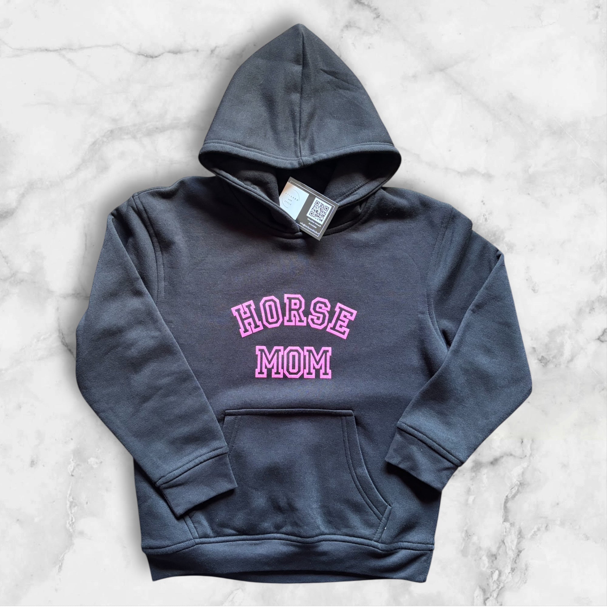 Hoodie met opdruk 'Horse mom'