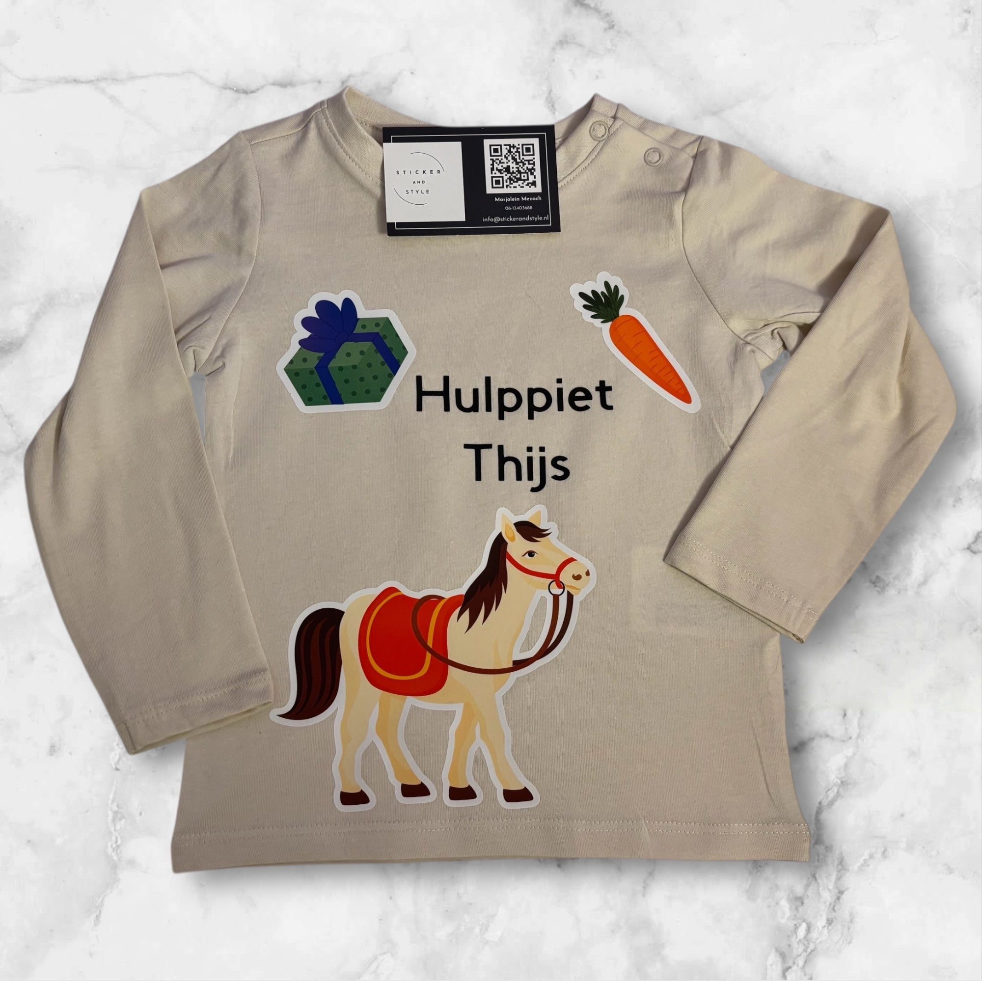 Gepersonaliseerde Sinterklaas Longsleeve – Hulppietje