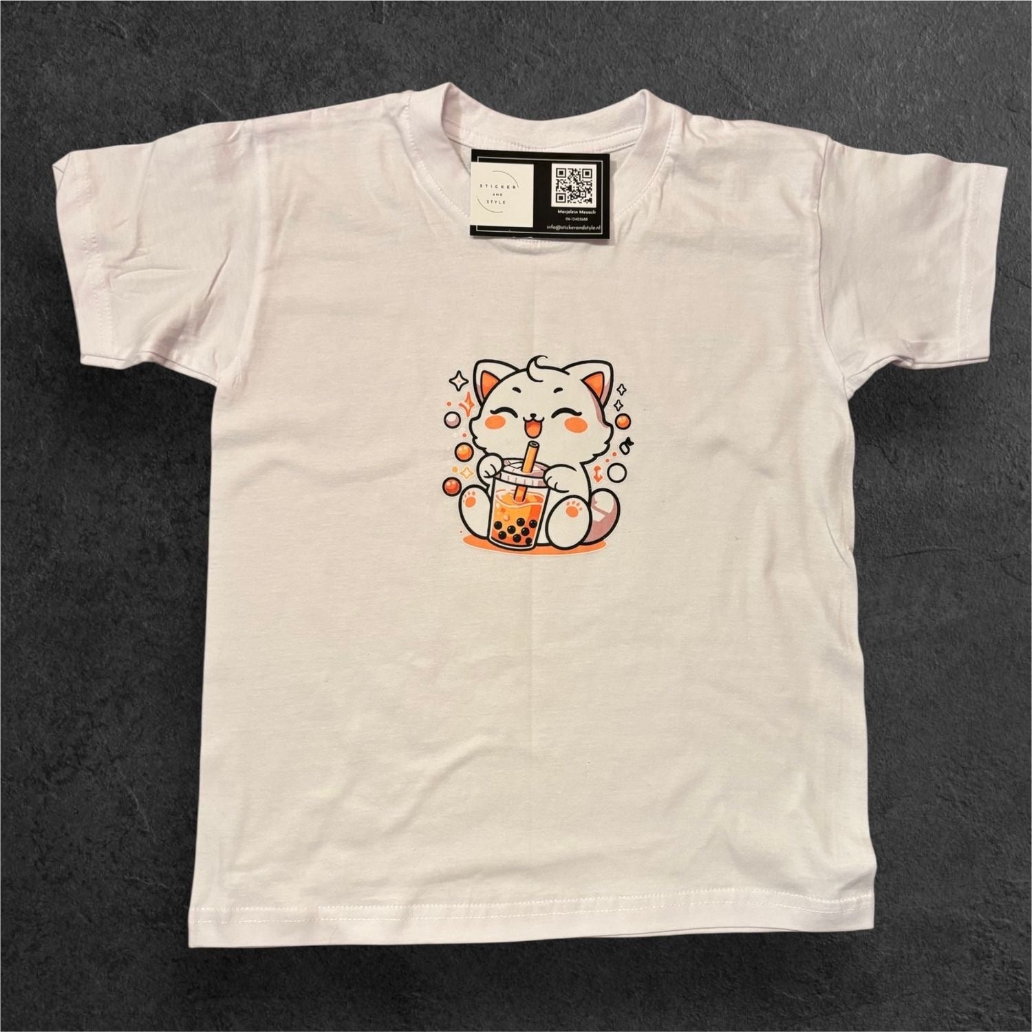 T-shirt met opdruk 'Bubble Tea'