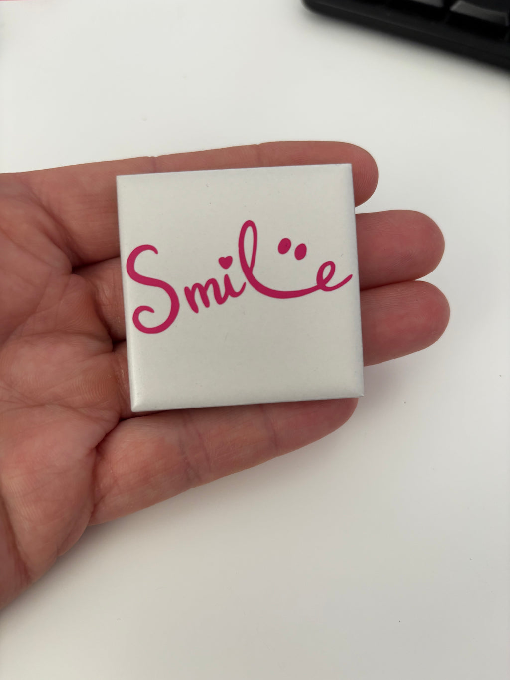 🩷 Mini tegeltje "Smile" 5x5
