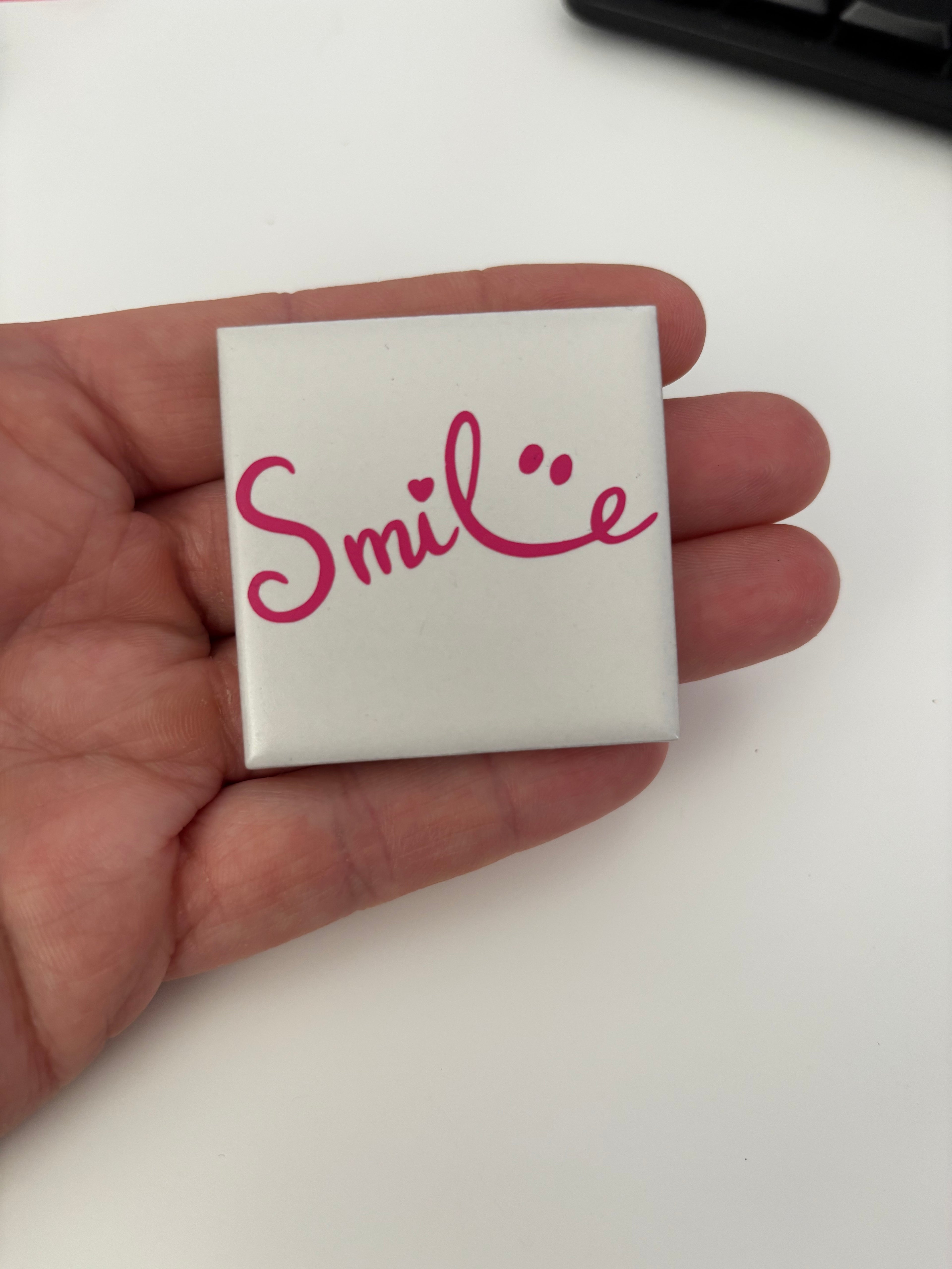 🩷 Mini tegeltje "Smile" 5x5