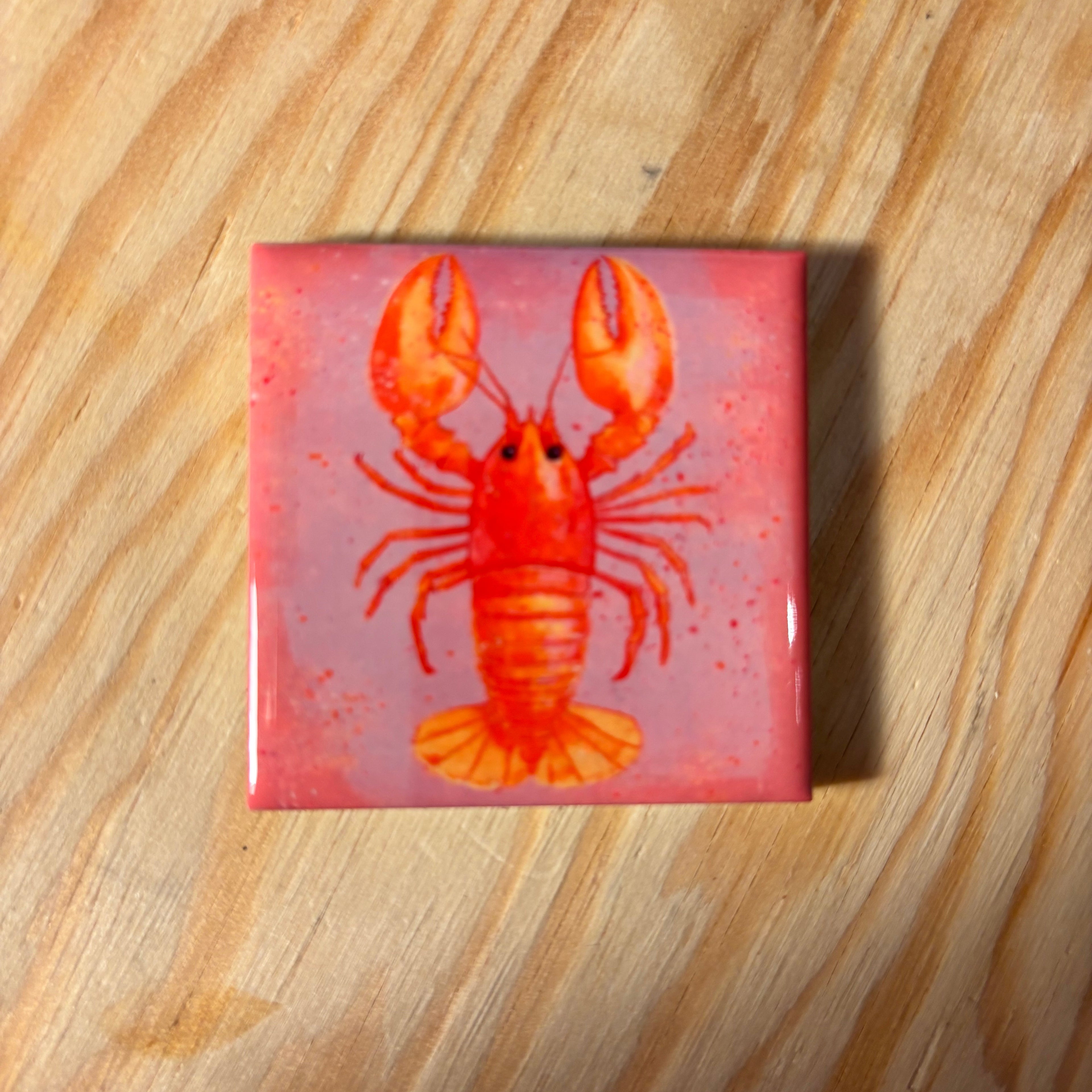 🦞 Mini-tegeltje met magneet 5x5