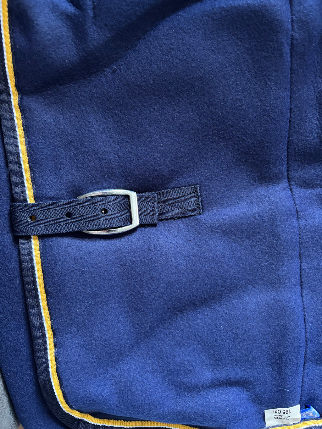 Blauwe zweetdeken – maat 195 OP = OP!
