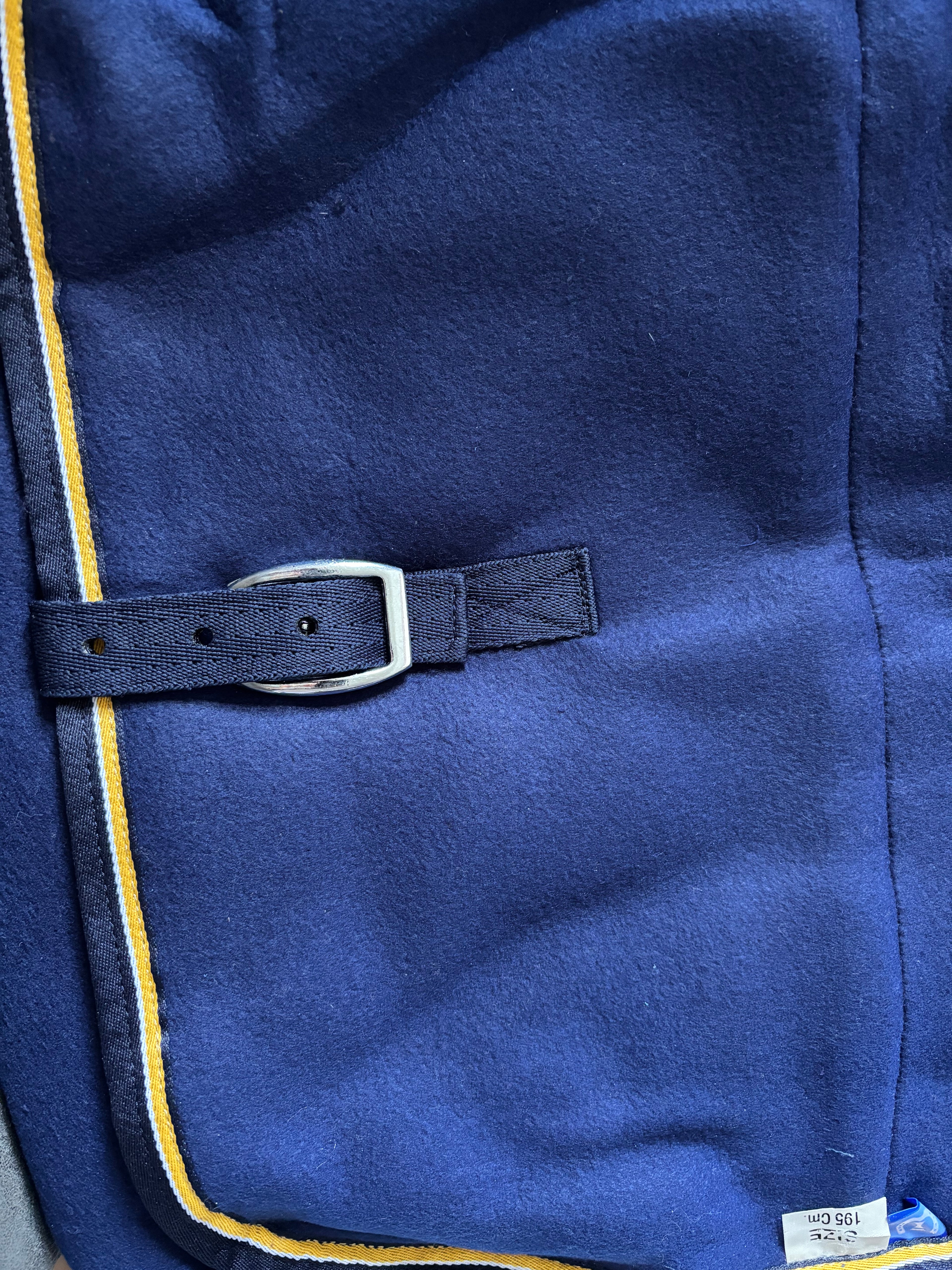 Blauwe zweetdeken – maat 195 OP = OP!