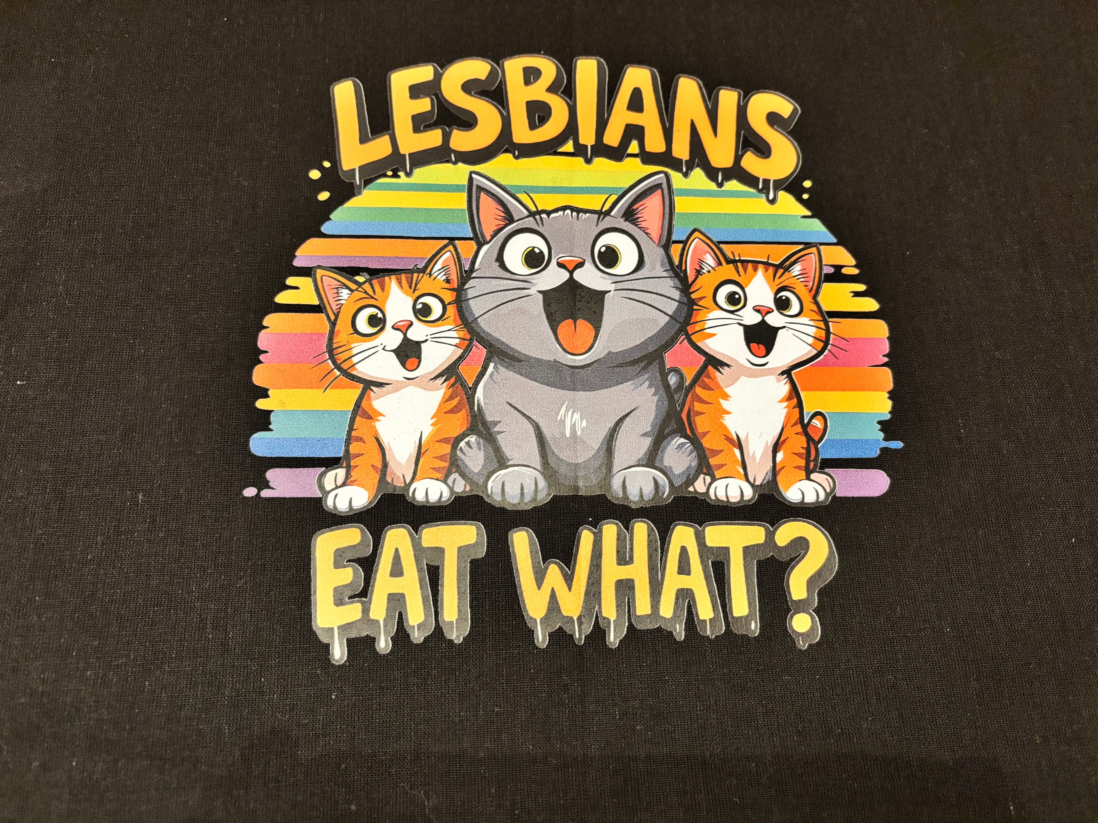 Bedrukt t-shirt 'Lesbians'