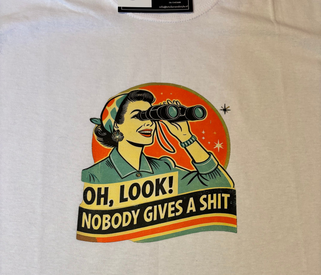 T-shirt met opdruk 'Oh Look!'