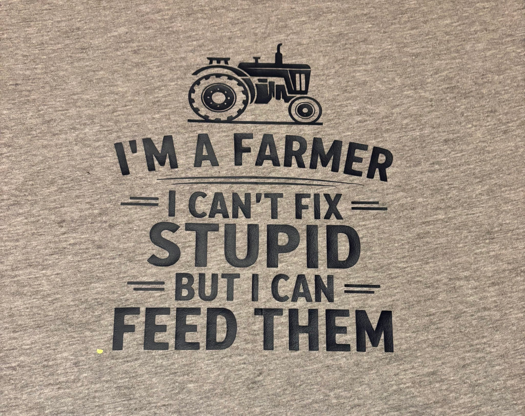 T-shirt met opdruk 'I'm a farmer'