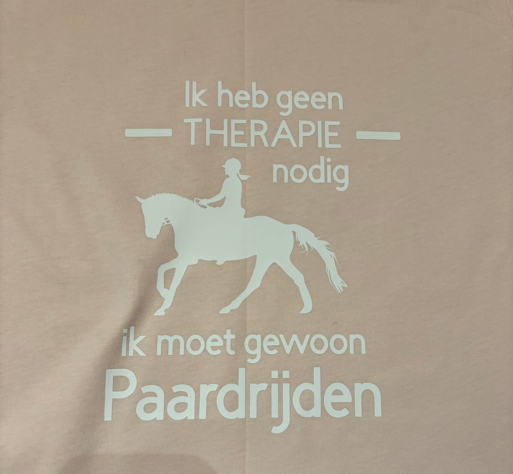 T-shirt met opdruk 'Ik heb geen'