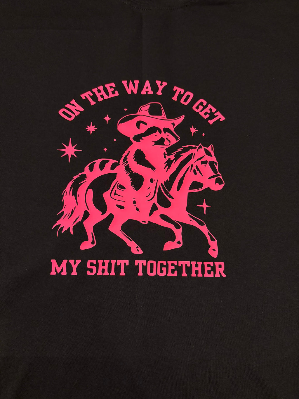 T-shirt met opdruk ´On the way´