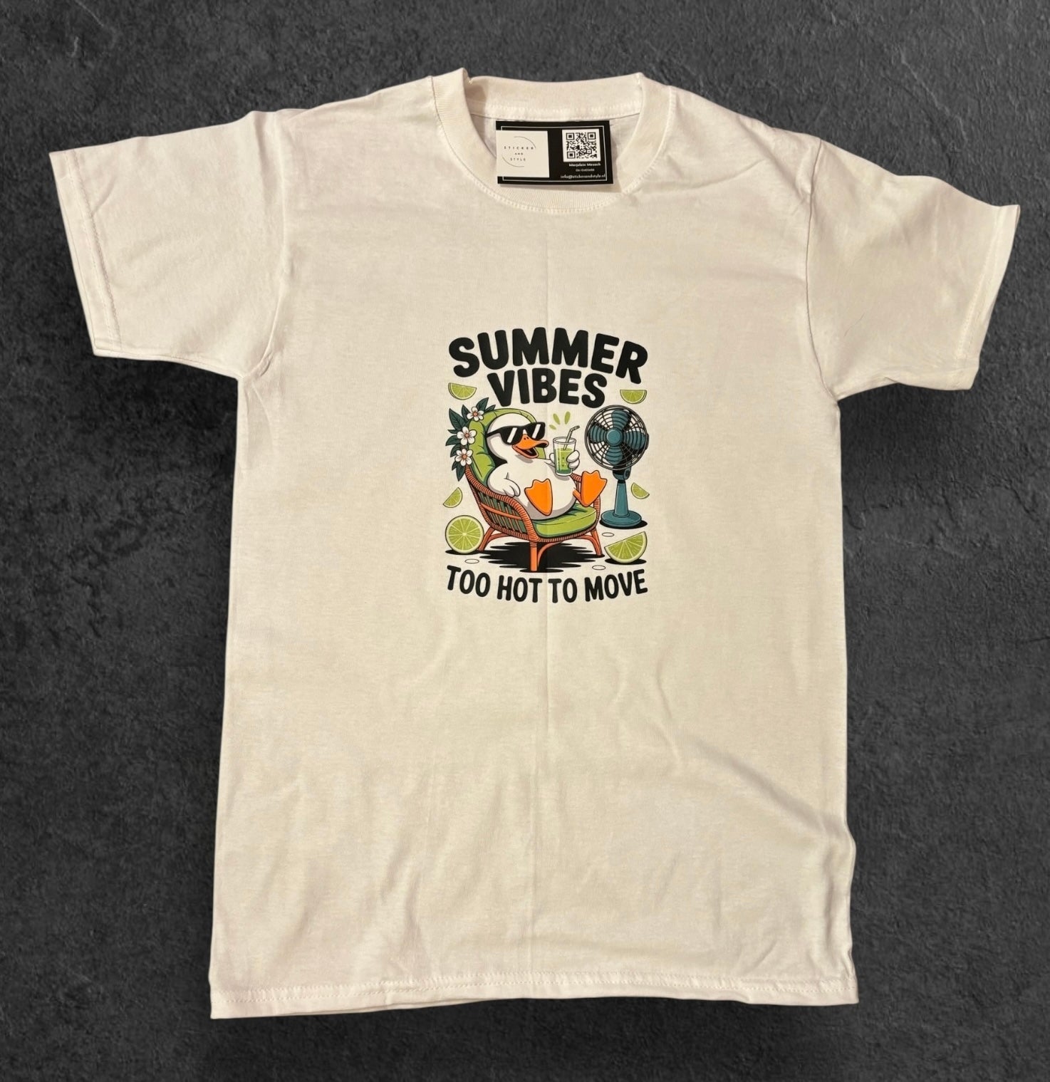 T-shirt met opdruk 'Summer Vibes'