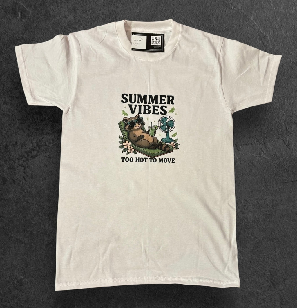 T-shirt met opdruk 'Summer Vibes'