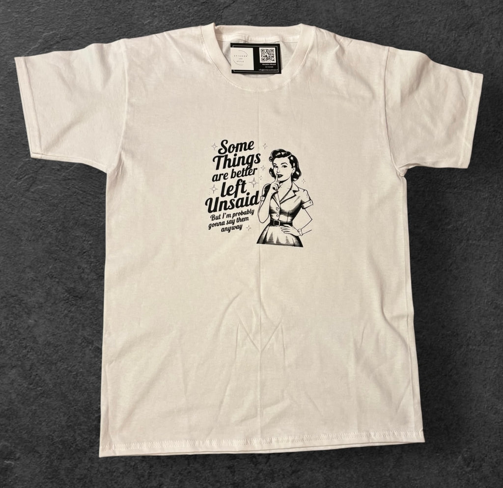 T-shirt met opdruk 'Some Things'