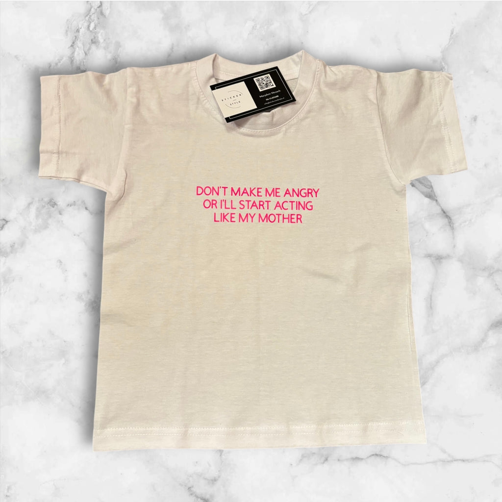 Bedrukt t-shirt ´Acting like my mother´