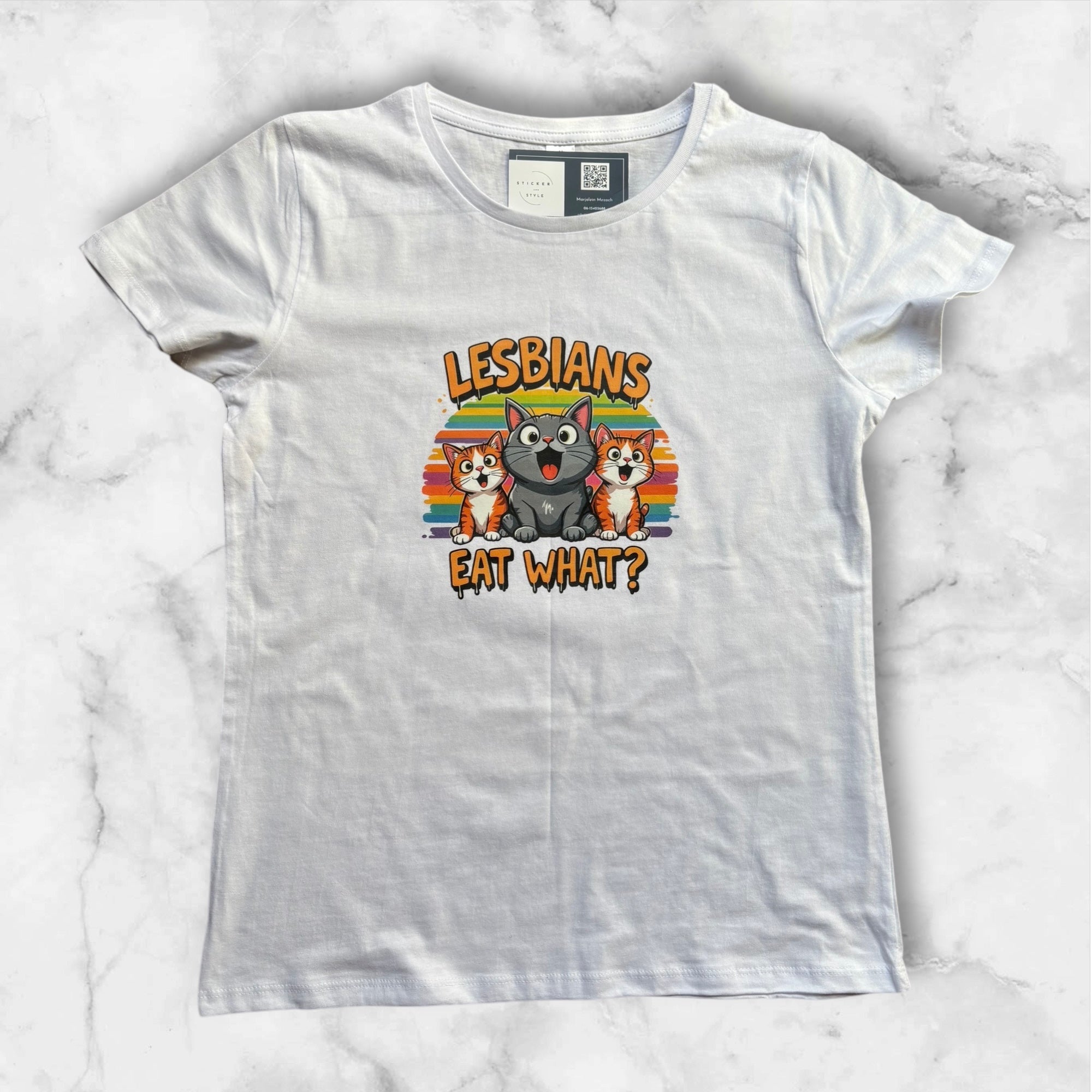 Bedrukt t-shirt 'Lesbians'
