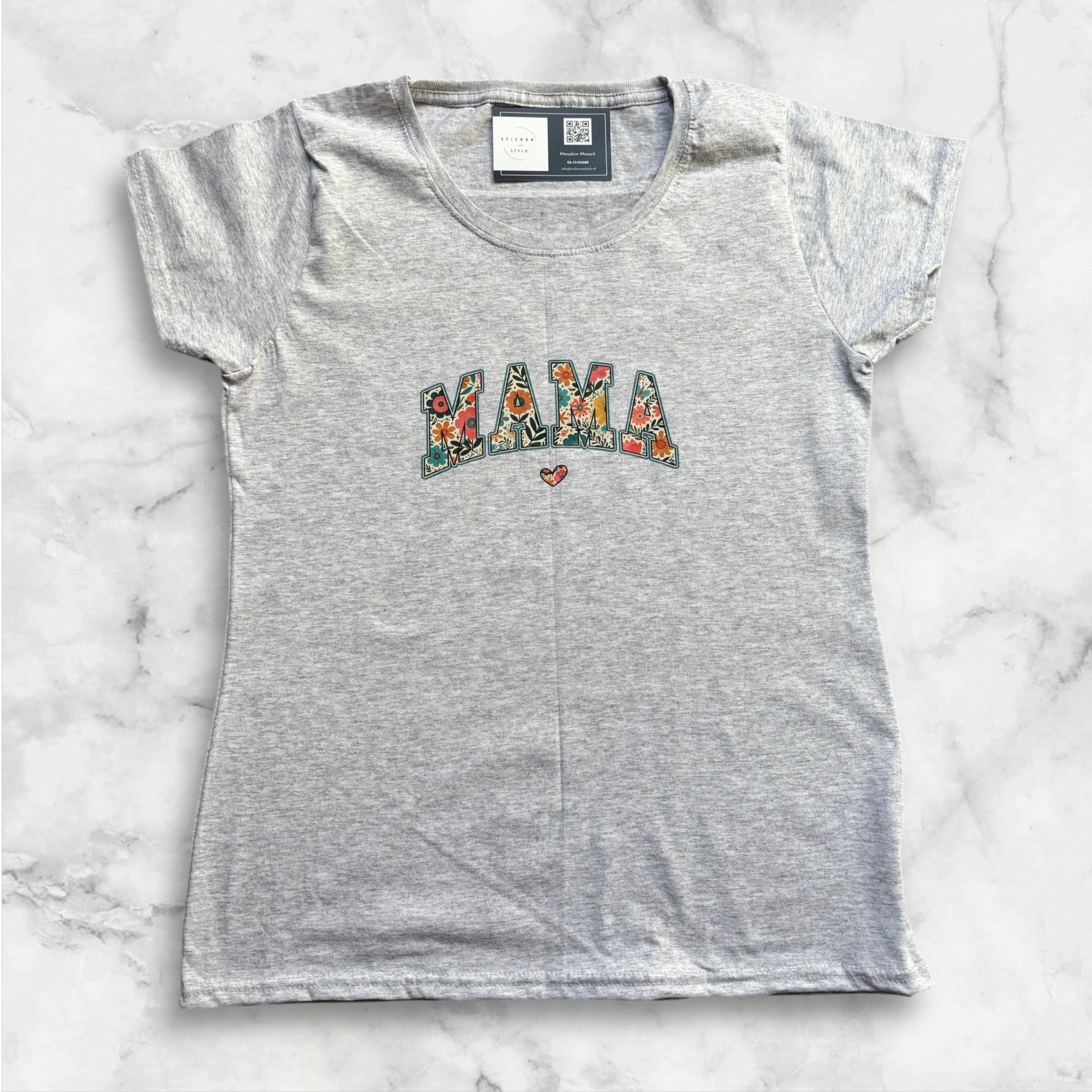 Bedrukt t-shirt 'Mama'