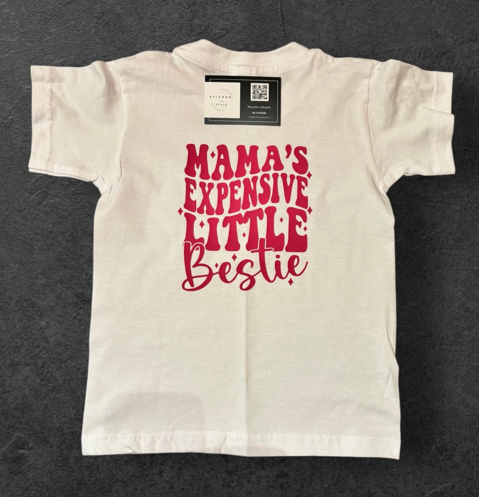Bedrukte t-shirt ´mama´s expensive´