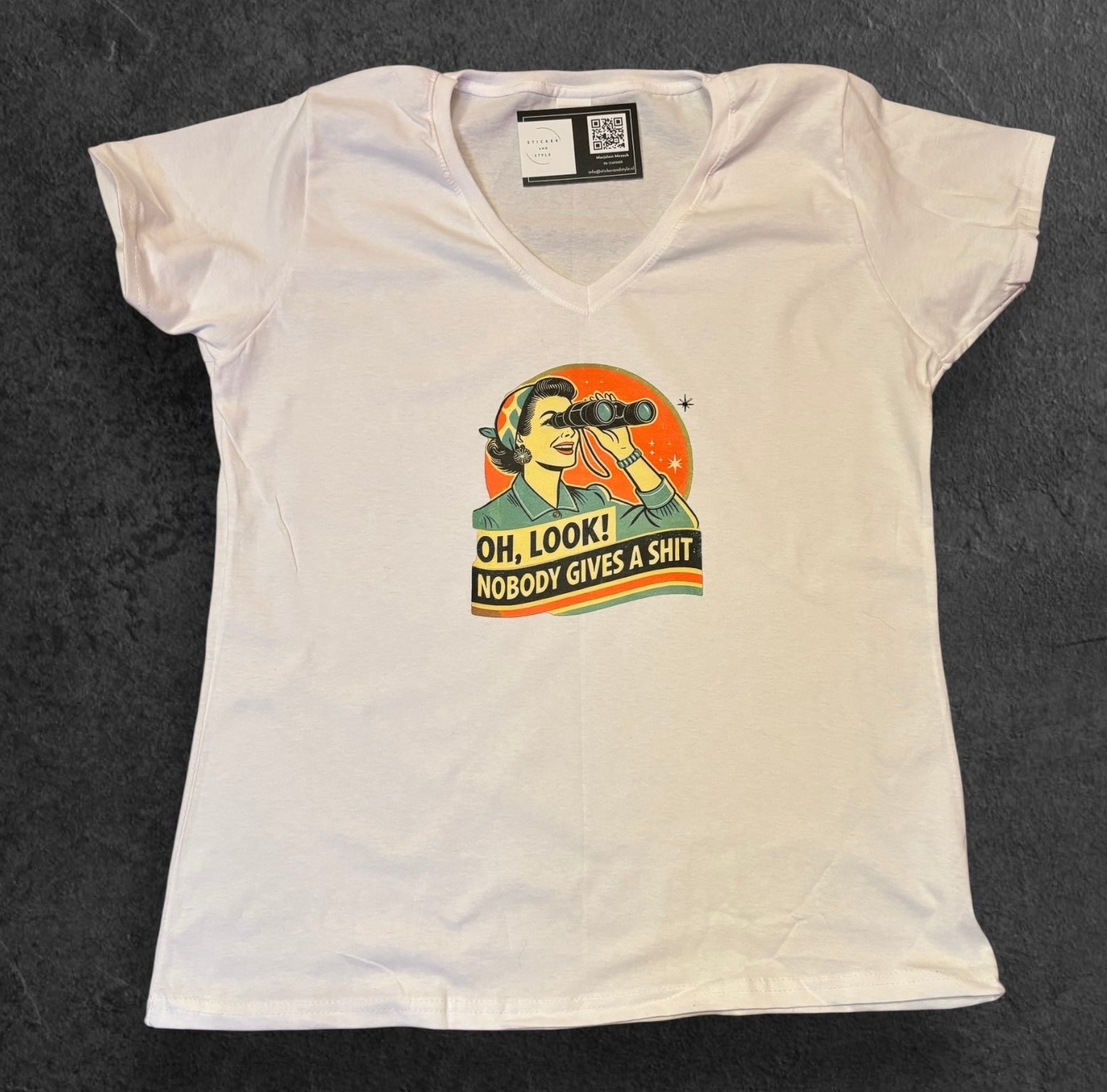 T-shirt met opdruk 'Oh Look!'