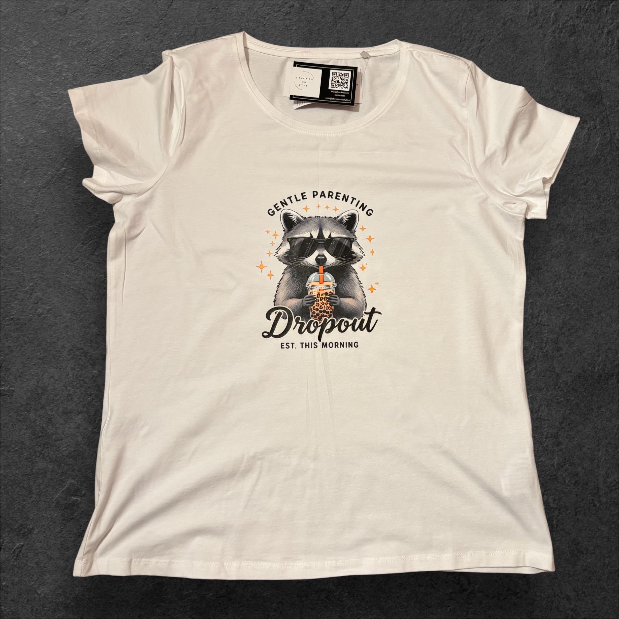 T-shirt met opdruk 'Gentle Parenting'