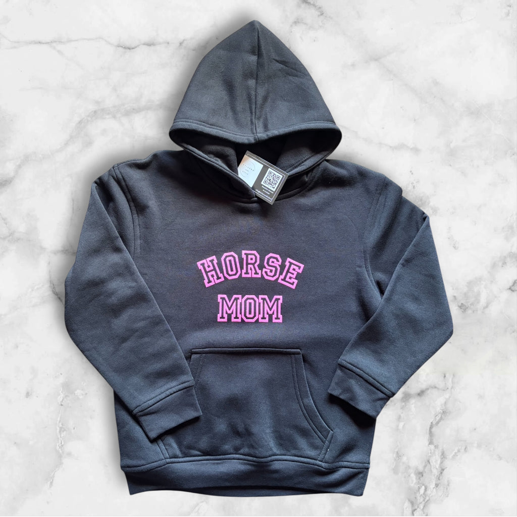 Hoodie met opdruk 'Horse mom'