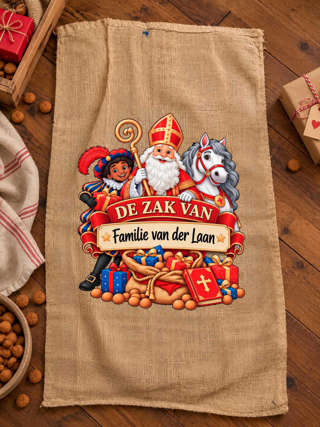 Gepersonaliseerde Sinterklaas cadeauzak XL 🎁